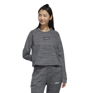 Remise 👍 Fitness Femme Adidas Sweat Femme Adidas Molleton Essentials GRIS ⌛ 18