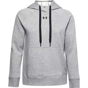 Meilleur prix 👏 Fitness Femme Under Armour Sweat À Capuche Femme Under Armour Rival Fleece Hb GRIS 👏 16