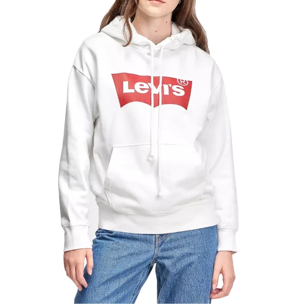 Remise 😀 Mode- Lifestyle Femme Levi’s Levi’s Graphic Standard Hoodie 184870024 BLANC 🎁 5