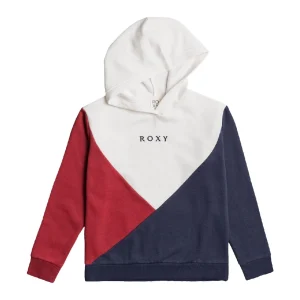 Budget 🔥 Mode- Lifestyle Fille Roxy Sweat À Capuche Rouge/bleu Fille Roxy Up The River BLANC 🎁 16