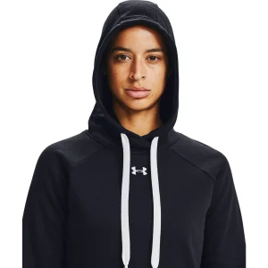 Grosses soldes 💯 Fitness Femme Under Armour Sweat À Capuche Femme Under Armour Rival Fleece Hb NOIR ✔️ 12