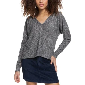 Remise 👏 Mode- Lifestyle Femme Roxy Roxy High Tide Sweat Femme GRIS 😉 12