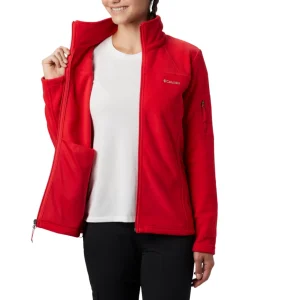 Meilleure vente ⌛ Mode- Lifestyle Femme Columbia Fast Trek Ii Jacket ROUGE ❤️ 18