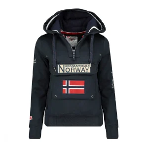 Nouveau ❤️ Mode- Lifestyle Fille Geographical Norway Sweat Marine Fille Geographical Norway Gymclass New BLEU 🧨 16