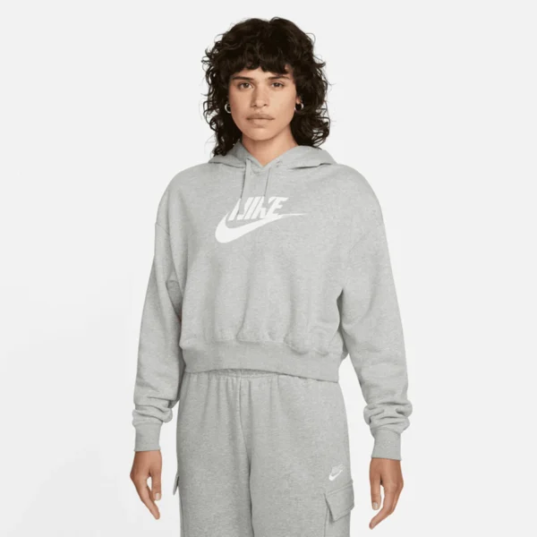 Acheter 😉 SWEAT CAPUCHE Multisport Femme NIKE NSW CLUB FLC GX CROP 🌟 1