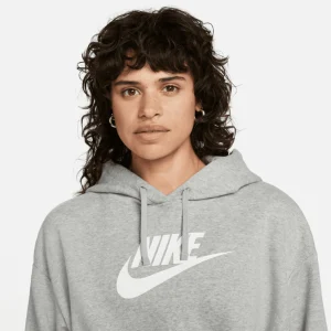 Acheter 😉 SWEAT CAPUCHE Multisport Femme NIKE NSW CLUB FLC GX CROP 🌟 10