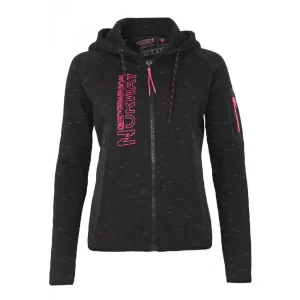 Offres ⌛ Mode- Lifestyle Fille Geographical Norway Sweat Zippé Noir Fille Geographical Norway Getincelle NOIR 😍 16