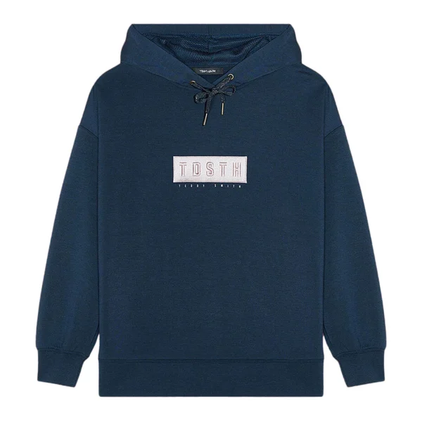 Grosses soldes ⭐ Mode- Lifestyle Femme Teddy Smith Sweat Marine À Capuche Femme Teddy Smith Hanaya BLEU 🔥 5