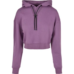 Grosses soldes 😍 Mode- Lifestyle Femme Urban Classics Sweatshirt Femme Urban Classics Court Terry VIOLET 🥰 12