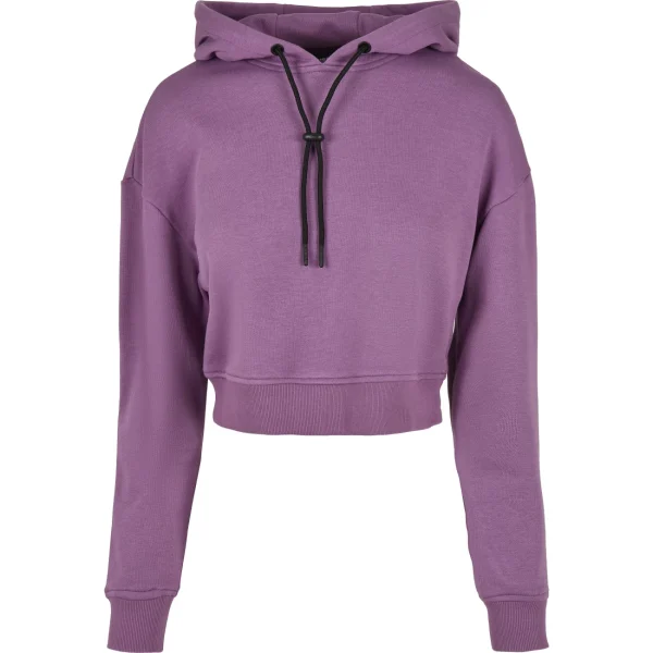 Top 10 🌟 Mode- Lifestyle Femme Urban Classics Sweatshirt Femme Urban Classics Court Terry-grandes Tailles VIOLET 🧨 1