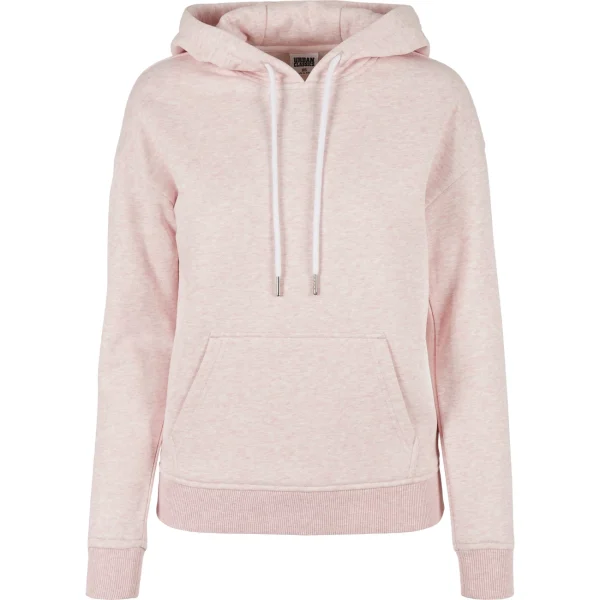 Promo 😀 Mode- Lifestyle Femme Urban Classics Sweatshirt Femme Urban Classics Color Melange-grandes Tailles ROSE 🧨 4