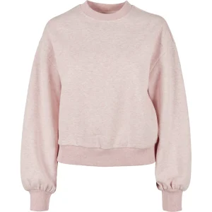 Le moins cher 👏 Mode- Lifestyle Femme Urban Classics Sweatshirt Femme Urban Classics Oversized Col Rond ROSE 🌟 18