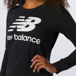 Meilleure vente 🔔 Mode- Lifestyle Femme New Balance Sweatshirt Femme New Balance Essentials Crew Fleece NOIR ✨ 18