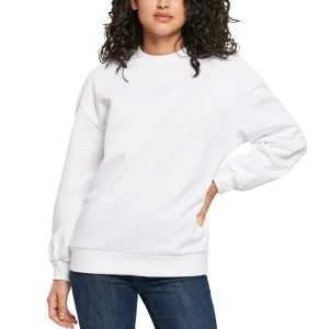 Nouveau 🥰 Mode- Lifestyle Femme Urban Classics Urban Classics Ladies – Organic Oversized Pullover Crewneck BLANC 🧨 16