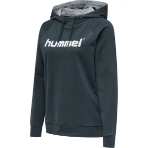 De gros ✔️ Fitness Femme Hummel Sweat À Capuche Femme Hummel Hmlgo Logo BEIGE 😍 18