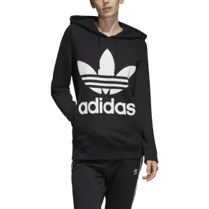 Top 10 🎉 Mode- Lifestyle Femme Adidas Adidas Trefoil Hoodie NOIR 🎉 16