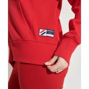 De gros 🎁 Mode- Lifestyle Femme Superdry Sweat À Capuche Zippé Femme Superdry Code Sportstyle ROUGE 👍 16