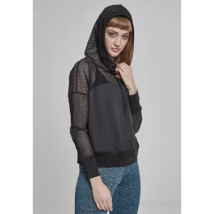 Meilleure affaire 🎁 Mode- Lifestyle Femme Urban Classics Sweatshirt Femme Urban Classic Mesh NOIR 🎉 12