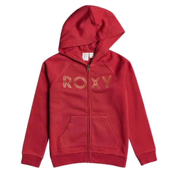 Budget ⭐ Mode- Lifestyle Fille Roxy Sweat Zippé Rouge Fille Roxy Another Chance ROUGE 🎉 1