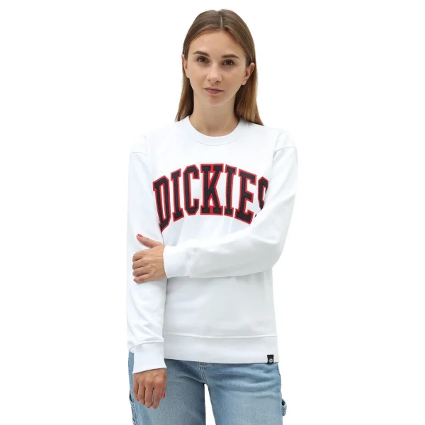 Le moins cher ❤️ Mode- Lifestyle Femme Dickies Sweatshirt Femme Dickies Mount Sherman BLANC 🎁 1