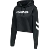 De gros 🎁 Multisport Femme Hummel Hummel Hmllegacy Cropped Hoodie 👩 Woman Black NOIR 😉 20