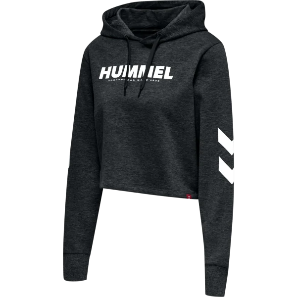 De gros 🎁 Multisport Femme Hummel Hummel Hmllegacy Cropped Hoodie 👩 Woman Black NOIR 😉 1