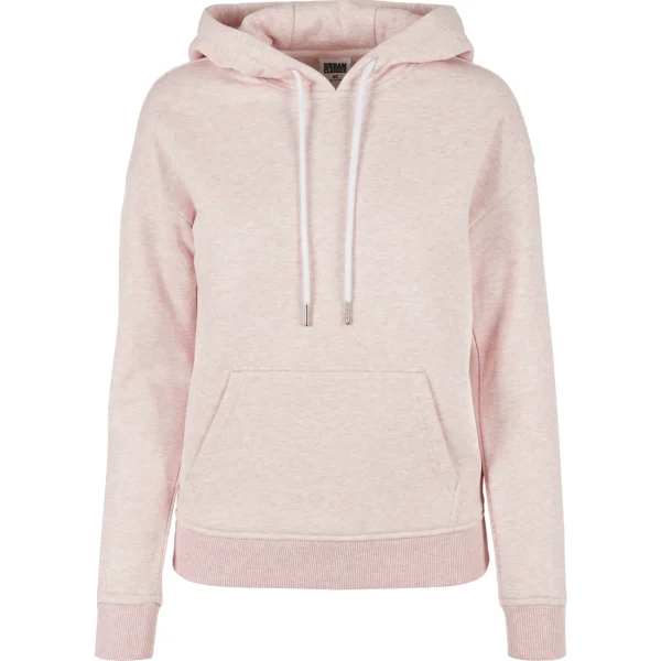 Promo 😀 Mode- Lifestyle Femme Urban Classics Sweatshirt Femme Urban Classics Color Melange-grandes Tailles ROSE 🧨 3