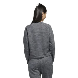 Remise 👍 Fitness Femme Adidas Sweat Femme Adidas Molleton Essentials GRIS ⌛ 10