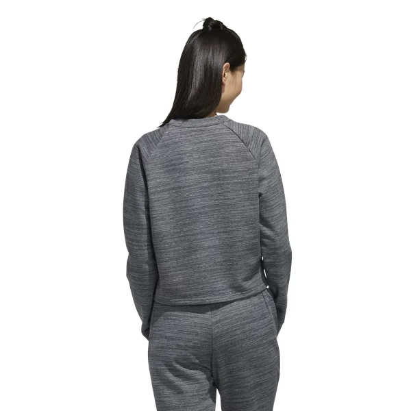 Remise 👍 Fitness Femme Adidas Sweat Femme Adidas Molleton Essentials GRIS ⌛ 3