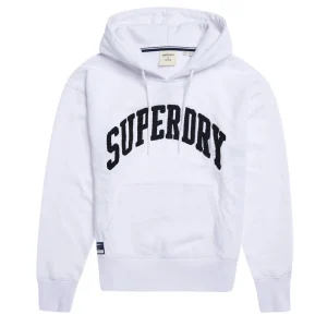 Meilleur prix 👏 Mode- Lifestyle Femme Superdry Sweat À Capuche Uni Femme Superdry Varsity Arch BLANC 🔥 12