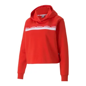 Coupon 😍 Mode- Lifestyle Femme Puma Sweat À Capuche Rouge Femme Puma Amplified ROUGE ❤️ 6