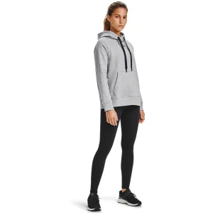 Meilleur prix 👏 Fitness Femme Under Armour Sweat À Capuche Femme Under Armour Rival Fleece Hb GRIS 👏 18