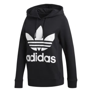 Top 10 🎉 Mode- Lifestyle Femme Adidas Adidas Trefoil Hoodie NOIR 🎉 12