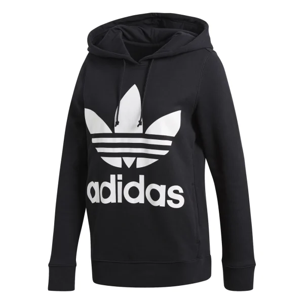 Top 10 🎉 Mode- Lifestyle Femme Adidas Adidas Trefoil Hoodie NOIR 🎉 4