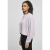 Le moins cher 👏 Mode- Lifestyle Femme Urban Classics Sweatshirt Femme Urban Classics Wide Oversizeer-grandes Tailles VIOLET 😉 20