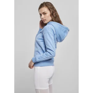 Coupon 😉 Mode- Lifestyle Femme Urban Classics Sweat À Capuche Femme Urban Classics BLEU 😉 14