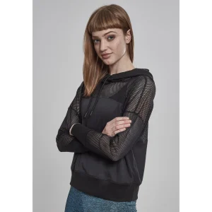 Meilleure affaire 🎁 Mode- Lifestyle Femme Urban Classics Sweatshirt Femme Urban Classic Mesh NOIR 🎉 14