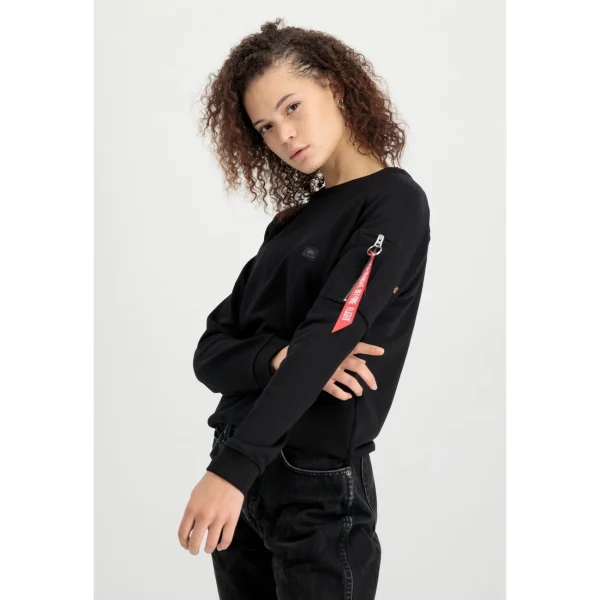 Meilleure affaire 🤩 Mode- Lifestyle Femme Alpha Industries Sweatshirt Femme Alpha Industries X-fit NOIR 👍 4