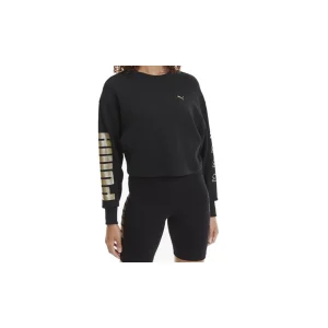 Bon marché 💯 Mode- Lifestyle Femme Puma Puma Rebel Crew Sweat Tr NOIR 😀 18