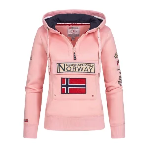 Le moins cher 👏 Mode- Lifestyle Fille Geographical Norway Sweat Rose Fille Geographical Norway Gymclass New ROSE 😉 18