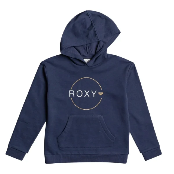 Meilleur prix 🤩 Mode- Lifestyle Fille Roxy Sweat À Capuche Marine Fille Roxy Indian Poem BLEU 🔥 4