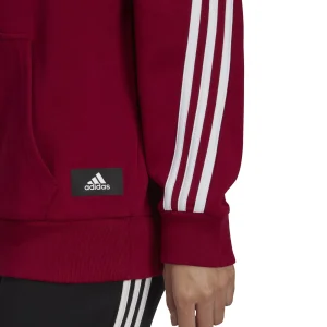 Meilleur prix ⭐ Fitness Femme Adidas Sweatshirt Femme Adidas Sportswear Future Icons 3-stripes ROUGE ✔️ 12