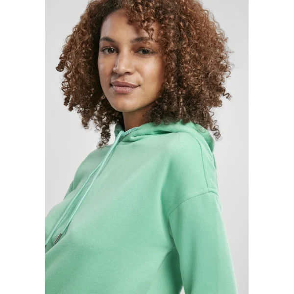 Grosses soldes ✔️ Mode- Lifestyle Femme Urban Classics Sweat À Capuche Femme Urban Classics (grandes Tailles) VERT 🤩 5