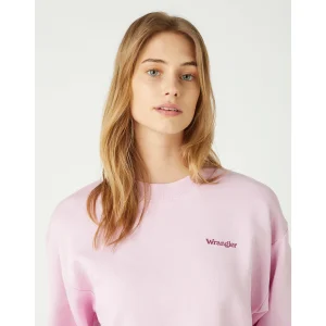 Budget ⭐ Mode- Lifestyle Femme Wrangler Sweatshirt Femme Wrangler Retro ROSE ⌛ 12