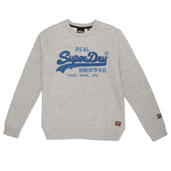 Le moins cher 😀 Mode- Lifestyle Femme Superdry Superdry Vl Chenille Crew Sweat Femme GRIS 🎁 1