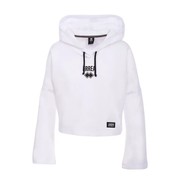 Bon marché 🎉 Fitness Femme Errea Sweatshirt À Capuche Femme Errea Trend Ad JAUNE 🤩 3