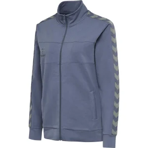 Vente flash 🎁 Fitness Femme Hummel Sweatshirt Femme Hummel Zip Lmove Classic BLEU 🔥 16