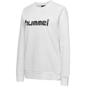 Offres 🌟 Fitness Femme Hummel Sweatshirt Femme Hummel Cotton Logo GRIS 🌟 16