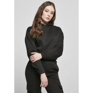 Remise ⭐ Mode- Lifestyle Femme Urban Classics Sweatshirt Femme Urban Classics Court Oversized-grandes Tailles NOIR 👏 12