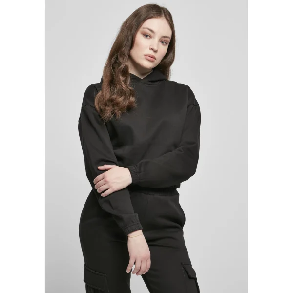 Remise ⭐ Mode- Lifestyle Femme Urban Classics Sweatshirt Femme Urban Classics Court Oversized-grandes Tailles NOIR 👏 4